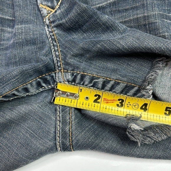 Big Start Madde Mid Rise Fit Denim Raw Hem Jean Shorts 29 Regular - Picture 5 of 8